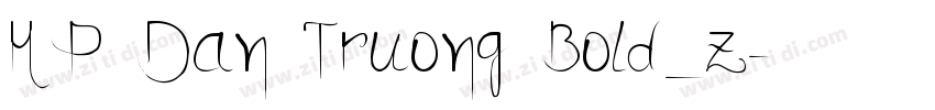 HP Dan Truong Bold_z字体转换